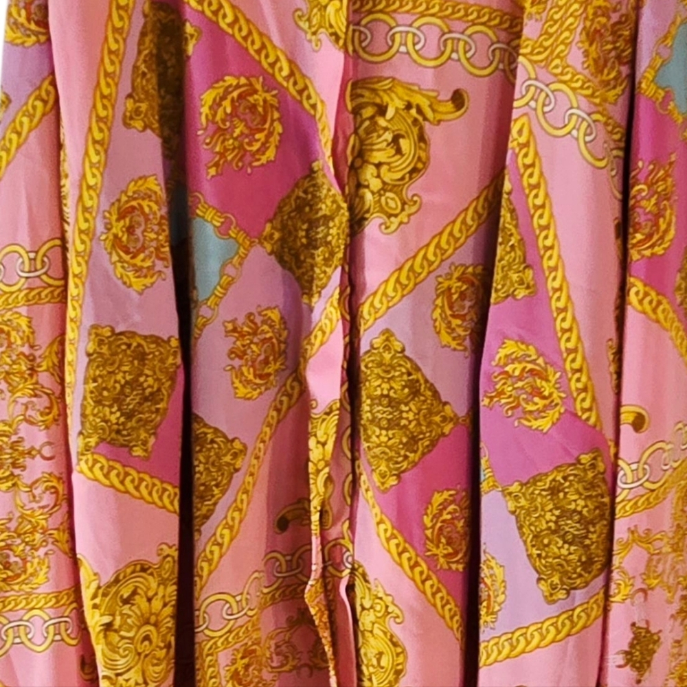 Timing Pink and Gold Patterned Blouse - Picture 4 of 7